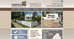 Desktop Screenshot of fairfaxchimneyandfence.com